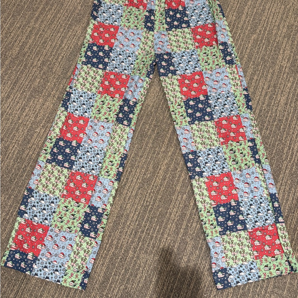 Vineyard Vines Holiday Patchwork Kids Pants